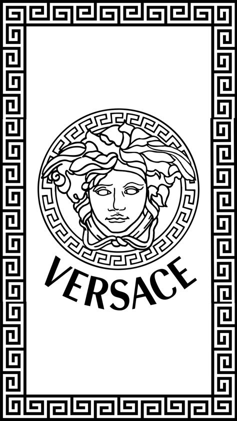 Versace Wallpaper Aesthetic, Versace Wallpaper Iphone, Versace Logo Wallpapers, Versace Logo Design, Versace Pattern, Versace Wallpaper, Versace Design, Logo Luxe, Luxury Brand Logo