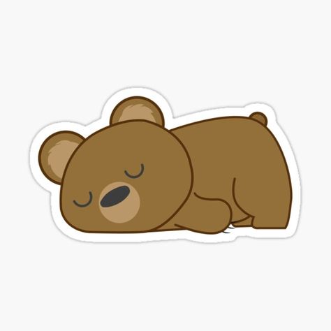 Sleepy Mood, Sleepy Bear, Very Sleepy, Sleeping Bear, Bear Sticker, Sticker Designs, Bear Design, Scrapbook Stickers, Children’s Books