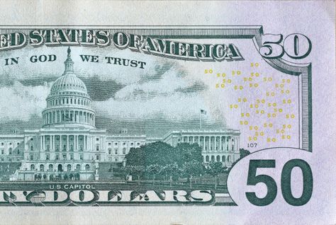 Dollars Money, Dollar Banknote, 50 Dollars, Money Bill, Money Notes, Money Pictures, Us Capitol, Social Media Followers, Logotype Design