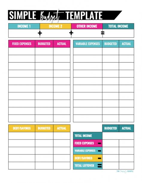 printable 10 free budget templates that will change your life monthly budget template for couples pdf Excel Ideas, Budgeting Worksheets Free, Budget Sheet Template, Budget Worksheets, Household Budget Template, Simple Budget Template, Personal Budget Template, Printable Budget Worksheet, Bills Budget