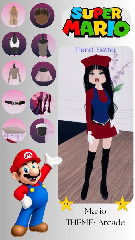 Gamer Outfit, Roblox Dress, Outfit Combos, Black Jeans Outfit, Game Dresses, Clothes Dress, Gaming Clothes, Super Mario, Jean Outfits