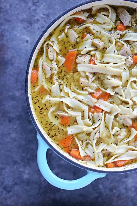 This Turkey Soup Recipe is the perfect recipe to use up leftover turkey from Thanksgiving or the holiday season. You can easily make it with fresh turkey as well. #leftovers #turkey #soup Turkey Chops, Leftover Turkey Soup, Turkey Soup Recipe, Leftover Recipes, Fresh Turkey, Night Recipes, Healthy School, Turkey Soup, Nutritious Recipes