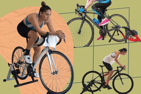 It can be challenging to find time to ride a bike. If that's true for you, consider turning your bike into a stationary bike. Here's how you do it. Diy Stationary Bike, Stationary Bike Workout, Aerobic Fitness, Indoor Bike Trainer, Bike Trainer, Ride A Bike, Indoor Bike, Bike Mechanics, Bike Stand