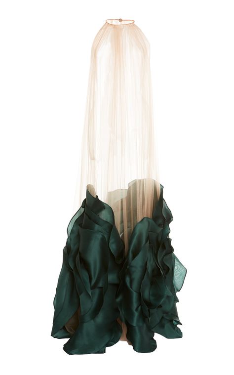 Whisper Love, Tulle Cape, Cape Dress, Sheer Chiffon, Fashion Details, Couture Fashion, Moda Operandi, Halter Neck, Fashion Collection