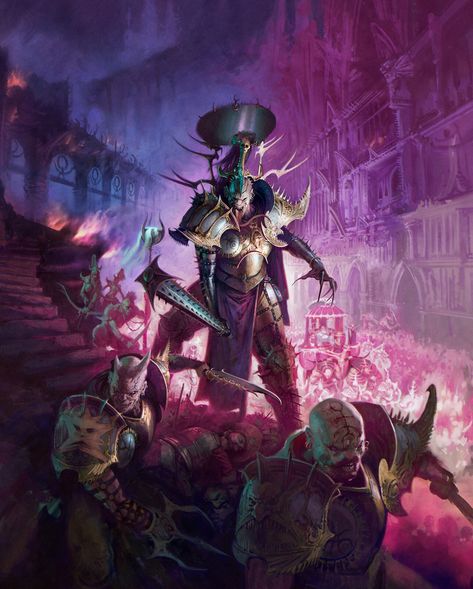 Hedonites Of Slaanesh, Warhammer Aos, Warhammer 40k Art, Fiction Idea, Fantasy Battle, Age Of Sigmar, Warhammer Art, Warhammer 40k Artwork, Warhammer Fantasy