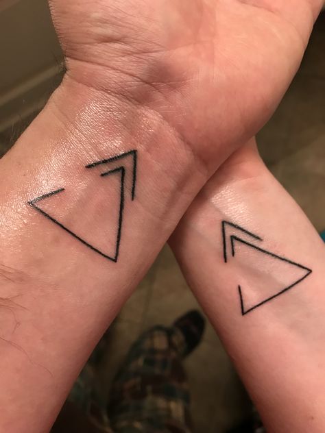 Open delta tattoo. Meaning open to change and forward progress. Tattoo Meaning Change, Open Delta Tattoo, Delta Tattoo, Triangle Tattoo Meaning, Delta Symbol, Change Tattoo, Triangle Tattoo Design, Bolt Tattoo, Triangle Tattoos