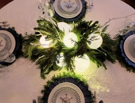 14 Ways to Brighten up Your Decor This Winter | Hometalk Winter Wonderland Tablescape, Glowing Centerpieces, Diy Dishwasher Tablets, Homemade Fabric Softener, Battery Powered Fairy Lights, Clear Christmas Ornaments, Winter Tablescapes, Clear Ornaments, Floral Foam