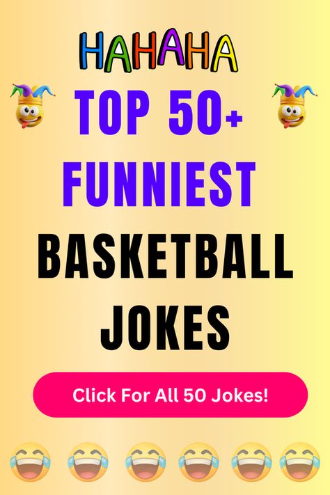 Check Out The Top 50+ Funny Basketball Jokes And Puns. Click For All 50+ Hilarious Basketball Jokes! Basketball Jokes, Basketball Puns, Sports Joke, Jokes And Puns, Funny Basketball, Foul Language, Getting Over Him, Hoop Dreams, Basketball Funny