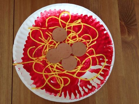 Paper Plate Spaghetti and Meatballs Craft - Preschool Craft - Food ... Italy Crafts For Preschool, Spaghetti Craft, Plate Craft Ideas, Craft Ideas For Preschoolers, Preschool Food, Pasta Crafts, Preschool Cooking, Kids Food Crafts, Ideas For Preschoolers