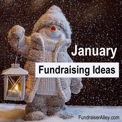 January Fundraising Ideas: this article includes quick and easy fundraising ideas for January, plus things to do it January to prepare for the coming Spring fundraising season. Great ideas for schools, clubs, teams, and groups. #fundraising #fundraiseralley January Fundraiser Ideas, January National Days, National Days In January, Winter Fundraising Ideas, Easy Fundraising Ideas, Easy Fundraising, Cheerleading Fundraiser, Unique Fundraisers, Easy Fundraisers