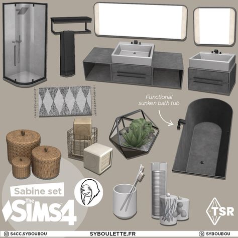 Sims 4 Syboulette, Sims 4 Cc Furniture Living Rooms, Lotes The Sims 4, Sims 4 Kitchen, Resource Furniture, Die Sims 4, Mod Furniture, Sims 4 Bedroom, Sims 4 Clutter