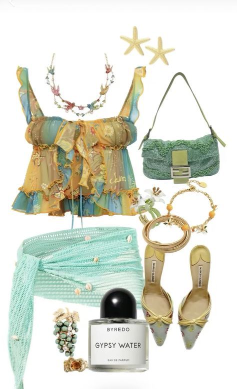 Tropical Outfit Inspiration, Tropical Outfits, 2014 Tumblr, Beach Party Outfits, Tropical Girl, Mermaid Core, Tropical Outfit, Beachy Outfits, Ibiza Outfits