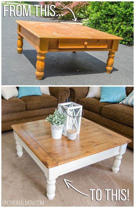 Farmhouse Coffee Table Makeover, Farmhouse Style Coffee Table, Coffee Table Makeover, Farmhouse Coffee Table, Wallpaper Macbook, Style Coffee Table, Bench Outdoor, Orange Wood, Beautiful Farmhouse