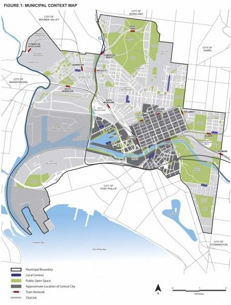 2010 City of Melbourne MSS Figure 1 - Municipal Context Map | East Melbourne Historical Society Context Map, City Of Melbourne, Melbourne City, Green Street, Historical Society, City Map, Melbourne, Map