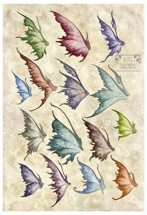 Wings Types, Wing Types, Fantasy Wings, Amy Brown Art, Amy Brown Fairies, Faery Art, Amy Brown, Paper Butterflies, Fairy Magic