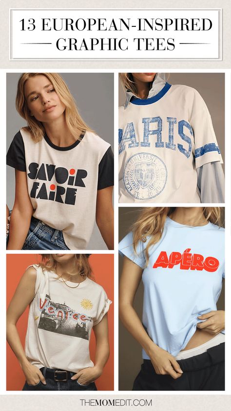 graphic tees, travel tees, european tees, t-shirts, spring style, spring trend, 2024 trends 2024 Graphic Tee Trends, T Shirt Trends 2024, Graphic Tee Trends, T Shirt Trends, Trending Graphic Tees, Graphic Tee Style, Graphic Trends, Travel Tees, Trend 2024