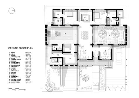 Upscale Home with Earthy Extravagance | Deearth Architects - The Architects Diary Open Courtyard House, Villa With Courtyard, Indian Farmhouse, Open Courtyard, Farmhouse Layout, Building Design Plan, Modern Courtyard, The Architects Diary, Earthy Home