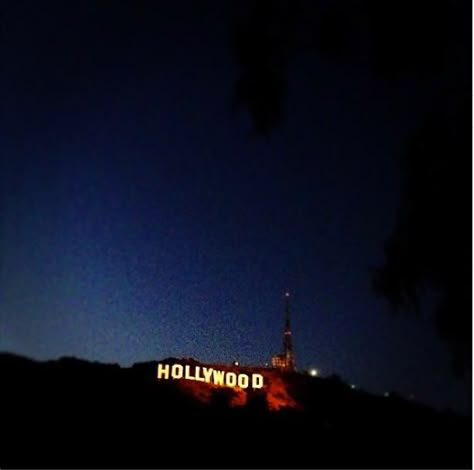 Happy 90th birthday to the Hollywood sign! It should always be lit at night! Hollywood Sign, At Night, Hollywood