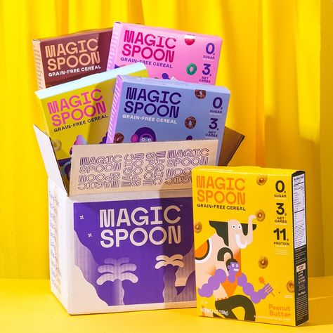 Magic Spoon, 3d Product Modeling, Product Modeling, 3d Product, Free Boxes, 3d Rendering, Grain Free, Pop Tarts, Packaging Design