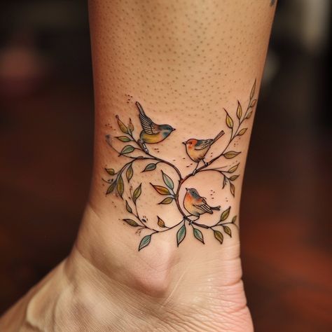 24 Enchanting 3 Bird Tattoos For Women - 3 Bird Tattoos For Women, 3 Birds Tattoo, Cute Owl Tattoo, Bird Tattoos For Women, Tiny Wrist Tattoos, Bird Tattoos, Forearm Tattoo Design, Tasteful Tattoos, Sister Tattoos