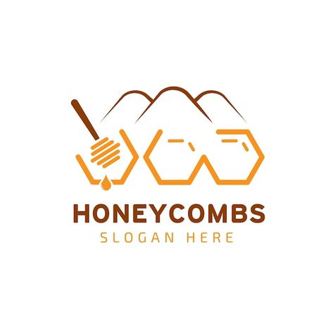 Vector logo of honeycombs bees mountains... | Premium Vector #Freepik #vector Mountains Forest, House Logo Design, House Logo, Home Logo, 로고 디자인, Vector Photo, Vector Logo, Honeycomb, Premium Vector