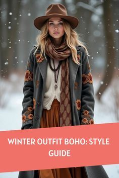 Dressy Casual Boho Outfits, Boho And Classic Style, Free The People Outfits, Plus Size Winter Boho Outfits, Women Hipster Outfits, Boho Outfit Ideas Winter, Plus Size Boho Winter Outfits, Winter Cabin Outfits Women, Really Warm Winter Outfits