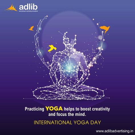 A healthy mind stays in a healthy body and both of these are together possible with yoga. Wishing you all a peaceful and healthy life on International Yoga Day. #InternationalYogaDay2022 #YogaForHumanity #yogalife #LetsSupportEachOther #adlibadvertisingagency International Yoga Day Creative Ads, International Yoga Day Creative, Yoga Day Creative Ads, Yoga Day Creative, International Yoga Day, World Days, Yoga Help, Boost Creativity, Yoga Day