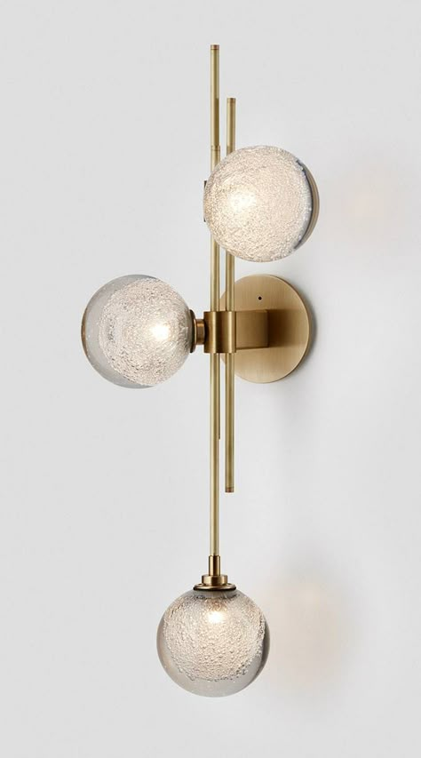 Trilogy-Wall-Sconce-Fizi-Brass Articolo Lighting, Lamp Antique, Lighting Modern, Antique Chandelier, Powder Rooms, Chandelier Bedroom, Brass Fittings, Led Wall Lamp, Light Architecture