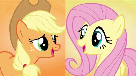 Applejack: i have something to tell you. Fluttershy: what? Applejack: pinerest has a new pinerester named, alexa! Fluttershy: that's great news! Thiago Core, Fluttershy And Applejack, Applejack Wallpaper, Flutter Shy, Mlp Ships, Mlp Icons, My Little Pony Applejack, Apple Jack, Fluttershy