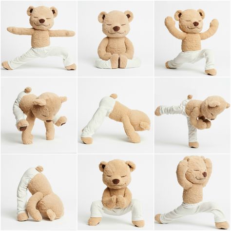 Meddy Teddy is a bendable meditating, yoga and mindfulness teddy bear. Teach kids/children by bending Meddy Teddy into different yoga and meditation poses. Bear Yoga, Kid Yoga, Childrens Yoga, Kids Yoga Poses, Meditation Poses, Baby Yoga, Easy Meditation, Yoga Mindfulness, Kids Yoga