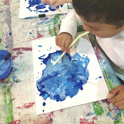 Rain and Wind Process Art Raindrop Art Preschool, Rain Art Project, Wind And Rain Process Art, Wind And Air Preschool Activities, Cloud Lessons, Waddler Activities, Rain Activities For Kids, Weather Preschool Activities, Wind Craft