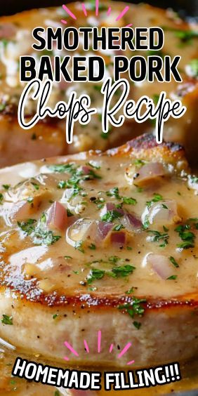 If you’re on the hunt for a comforting, mouthwatering dinner, these Smothered Baked Pork Chops are just what you need. Imagine tender pork chops smothered in a rich, creamy gravy,… Oven Baked Smothered Pork Chops, Baked Smothered Pork Chops In Oven, Bone In Pork Chop Recipes, Smothered Baked Pork Chops, Pork Chops Smothered, Tender Pork Chops, Smothered Pork, Smothered Pork Chops, Juicy Pork Chops