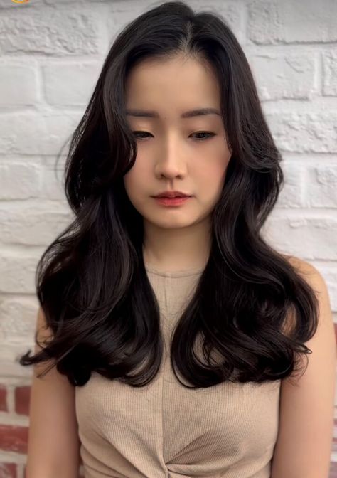 Root Perm Medium Hair Perm Korean, Asian Hair Perm Loose Waves, Korean Magic Perm, Asian Perm Hair Medium, Digital Perm Asian Hair, Korean Perm Medium Length, Korean Perm Medium Hair, Volume Perm Fine Hair, Korean Root Perm