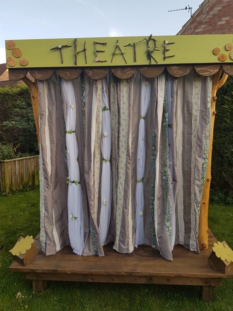 Kids Play Stage, Crow Garden, Bespoke Woodwork, Play Theatre, Office Booth, Outdoor Stage, Tree Stumps, Nature School, Outdoor Theater