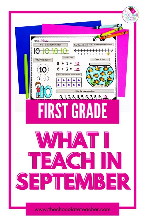 September Grade 1, Kindergarten Review, First Grade Ideas, September Lessons, Activities For First Grade, First Grade Words, Word Building Activities, September Activities, 1st Grade Activities