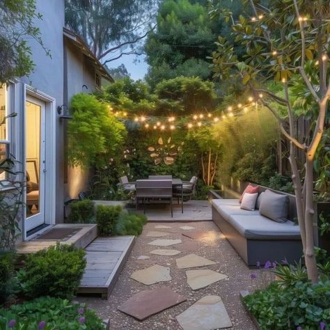 Looking for personal outdoor inspiration | Outdoor Sitting area Ideas ✨️ #outdoorliving #outdoorsitting #outdoorsittingarea #outdoorsittingareadesign #sethiglassplywood #gardensitting #fypシ゚viralシfypシ゚viralシalシ #explorepost #explorepage #viralpost #bollywoodmusic #homestyling #gautamgambhir #anantambani #postivethoughts Cozy Small Backyard, Small Cozy Backyard, Mini Backyard Ideas, Outdoor Sitting Area Ideas, Japanese Yard, Sitting Area Ideas, Sitting Area Design, Tiny Backyard, Garden Escape