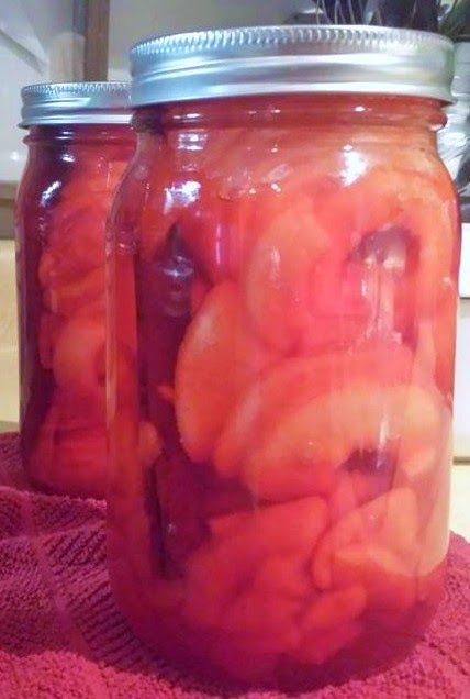 Spiced Apple Rings, Canning Kitchen, Canning Fruit, Apple Rings, Great Scott, Ice Water, Red Food Coloring, Crab Apple, Red Food