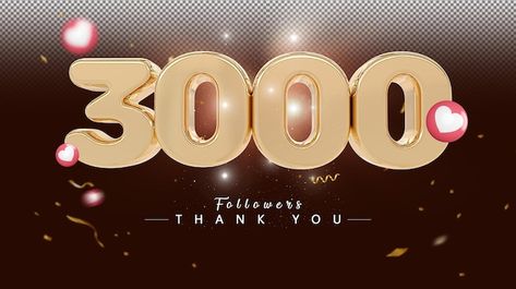 3000 follower number gold 3d | Premium Psd #Freepik #psd #background #gold #social-media #instagram 3000 Followers, Background Instagram, Emoji Set, Facebook Icons, Like Icon, Background Gold, Psd Background, Social Media Logos, Logo Set