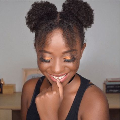 65 Easy Natural Hairstyles For Teenage Black Girls - Coils and Glory Very Short Natural Hairstyles, Black Naturally Curly Hair, Cute Short Natural Hairstyles, Afro Puff Hairstyles, Cabello Afro Natural, Hair Puff, Girls Natural Hairstyles, Pelo Afro, 4c Natural Hair