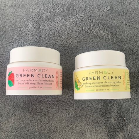 Farmacy Green Clean makeup meltaway cleansing balm Farmacy Green Clean, Strawberry Basil, Green Clean, Lemon Mint, Clean Makeup, Cleansing Balm, Green Cleaning, Pharmacy, Sephora