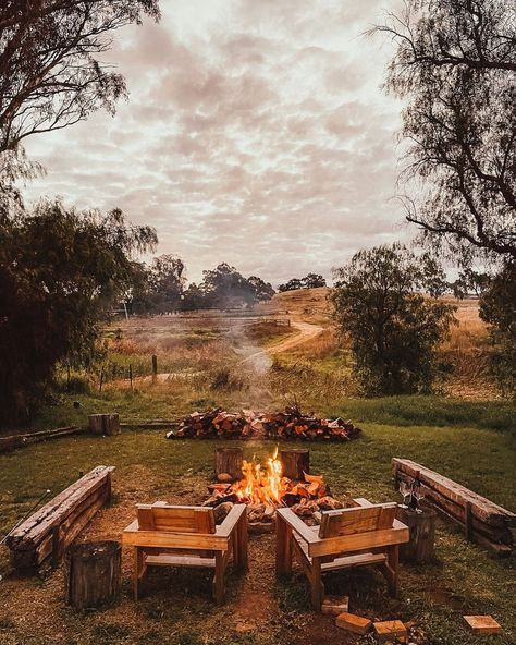 Limestone House, Outside Fireplace, Family Compound, Australian Farm, Pretty Cottage, Australian Bush, Dude Ranch, Farm Stay, Food Garden