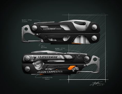 Leatherman Signal by Kenny Lohr at Coroflot.com Leatherman Signal, Digital Sketching, Leatherman Tool, Multitool Edc, Multi Tool Knife, Edc Gadgets, Pocket Tool, Adventure Gear, Edc Tools