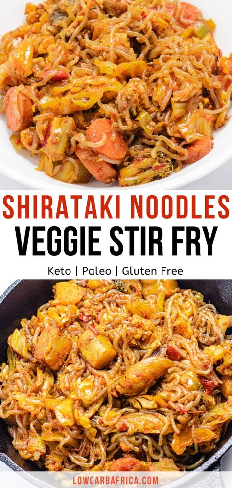 Noodle Vegetable Stir Fry, Konjac Noodles Recipes, Shirataki Recipes, Miracle Noodles Recipe, Stir Fry Low Carb, Dirty Keto, Keto Lunches, Low Carb Noodles, Noodle Stir Fry