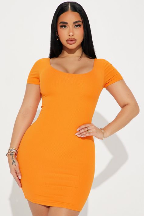 Available In Mauve And Orange. Ribbed Mini Dress Scoop Neck Short Sleeve Double Lined Stretch Length = 33" 96% Polyester 4% Spandex Imported | Locked In Double Lined Mini Dress in Orange size Large by Fashion Nova Mauve And Orange, Lip Colours, Stephanie Rao, Gal Gadot Wonder Woman, Bold Lip, Beautiful Snakes, Fashion Nova Outfits, Ribbed Mini Dress, Baddie Hairstyles