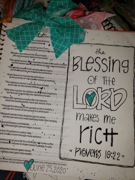 Dayspring Illustrating Bible, Proverbs 10 Bible Journaling, Proverbs 10 22, Proverbs Bible Journaling, Stephanie Ackerman, Illustrating Bible, Scripture Verse Art, Proverbs 31 30, Journaling Scripture