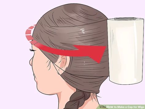 How to Make a Cap for Wigs (with Pictures) - wikiHow Diy Wig Cap How To Make, Diy Bald Cap, How To Makr, Foam Wigs, Bald Cap, Diy Wig, Types Of Lace, Cheap Wigs, Wig Hat