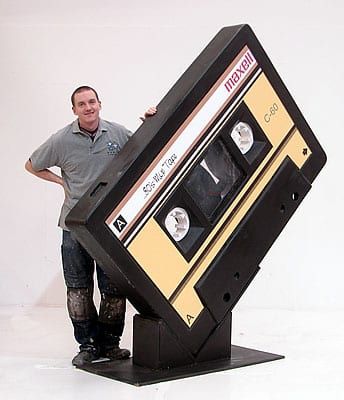 High quality Giant Mix Tape Cassette available to hire. View Giant Mix Tape Cassette details, dimensions and images. 80s Themed Party, 80s Party Ideas, Dj Stand, 80s Birthday, Tape Cassette, 80s Theme Party, 80's Party, Event Props, 80s Theme