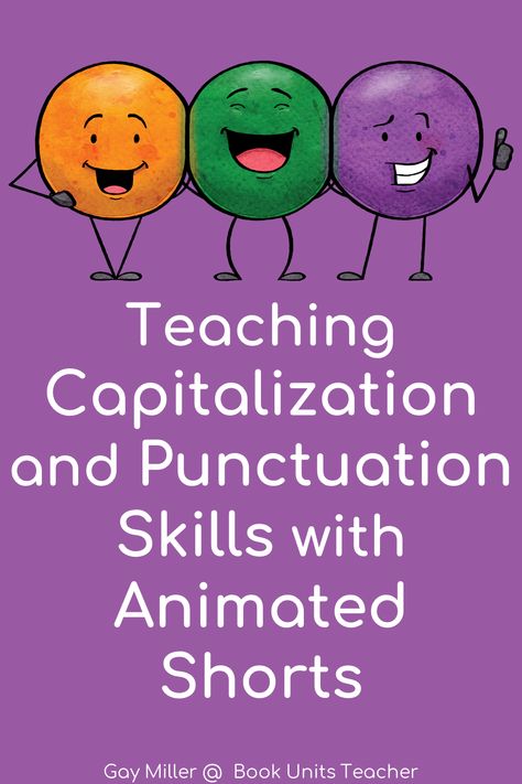 How do you make teaching capitalization and punctuation fun for students?  The answer is to use animated shorts and games. Punctuation Activity, First Grade Punctuation Activities, Root Words Anchor Chart, Punctuation Lesson, Power Of Punctuation, Teaching Punctuation, Latin Root Words, Word Free, Math Anchor Charts