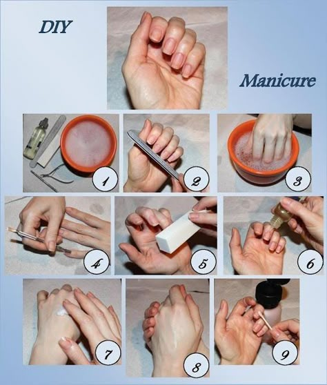 How To Do Manicure, Pedicure Diy, Nail Painting Tips, Manicure Steps, Diy Steps, Mani Monday, Diy Pedicure, Pedicure At Home, Pedicure Designs