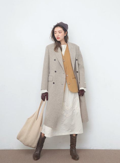 Style Nanda, Stylenanda Fashion, Trendy Dress Outfits, Asian Style, Lookbook Outfits, Trendy Dresses, Fall Outfits, Trench Coat, Lookbook